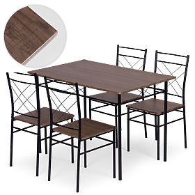 Set di mobili da pranzo cucina tavolo + 4 sedie VERONA ModernHome, MODERNHOME