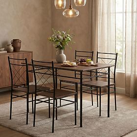 Set di mobili da pranzo cucina tavolo + 4 sedie VERONA ModernHome, MODERNHOME