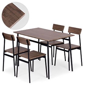 Set di mobili per sala da pranzo cucina tavolo + 4 sedie MALMO ModernHome, MODERNHOME
