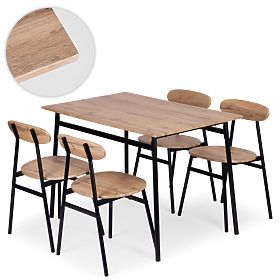 Set di mobili per sala da pranzo cucina tavolo + 4 sedie OSLO ModernHome, MODERNHOME