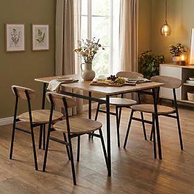 Set di mobili per sala da pranzo cucina tavolo + 4 sedie OSLO ModernHome, MODERNHOME