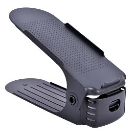 Set di supporti regolabili per scarpe 10 pezzi nero
