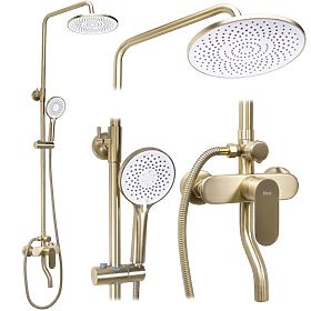 Set doccia Rea DROP Oro Spazzolato, Rea