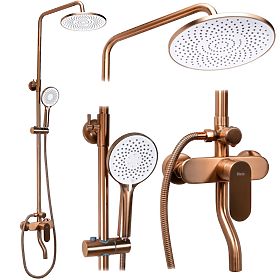 Set doccia Rea DROP Rame Spazzolato, Rea
