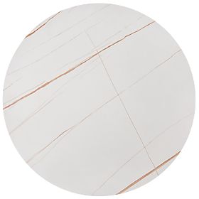 Set FATIMA di 2 tavolini, marmo bianco / oro (1p=1pz), Halmar