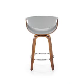 Sgabello da bar H123 grigio / noce (1p=1pz)