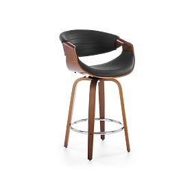Sgabello da bar H123 nero / noce (1p=1pz)