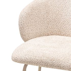 Sgabello da bar Larisa, beige, lectus