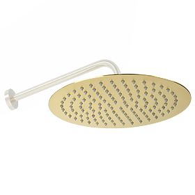 Soffione Doccia Rotondo Rea 25cm Oro