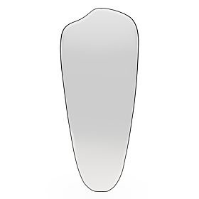 Specchio sospeso con cornice nera Frivatti, 60x140 cm, forma irregolare, lectus