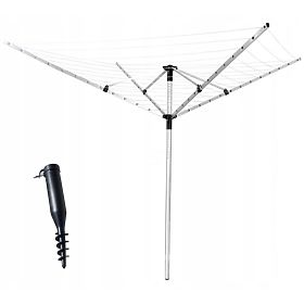 Stendibiancheria da giardino 260 cm + trivella