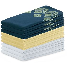 Strofinaccio da cucina LETTY giallo con stampa motivo moderno stile classico 50x70 ameliahome