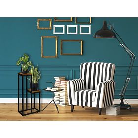 Supporto per piante nero Hazel Rustic rovere antico