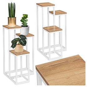 Supporto per piante scandinavo Munir bianco craft