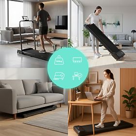 Tapis roulant domestico con supporto elettrico walking pad da allenamento sotto il tavolo 10 km/h Mo