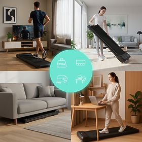 Tapis roulant elettrico domestico walking pad sotto il tavolo 6 km/h ModernHome