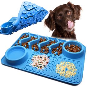 TAPPETINO LICK RALLENTANTE PER CIBO BLU