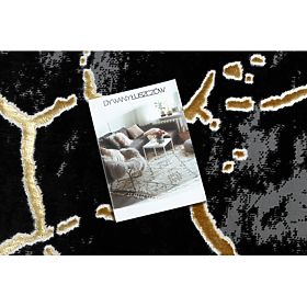 Tappeto ALLURE 1967 Marmo - Strutturale, elegante, glamour nero / oro, F.H.Kabis