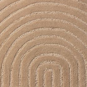 Tappeto rettangolare Isla, archi, tuftato, in lana, beige scuro, Dimensione tappeti: 190x290