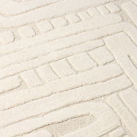 Tappeto rettangolare Sophia, tuftato, in cotone, crema, Dimensione del tappeto: 120x180, lectus