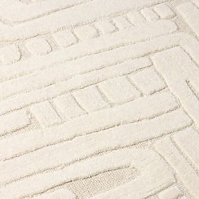 Tappeto rettangolare Sophia, tuftato, in cotone, crema, Dimensione tappeti: 190x290, lectus