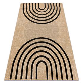 Tappeto SPARK 0688 beige/nero - Geometrico, sisal, strutturale, F.H.Kabis