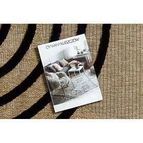 Tappeto SPARK 0688 beige/nero - Geometrico, sisal, strutturale, F.H.Kabis