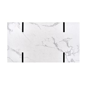 Tavolino da salotto BLANCA marmo bianco – nero, Halmar