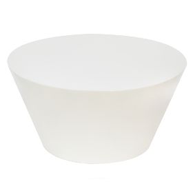 Tavolino da caffè Eclipso, 60 cm, bianco crema, lucido