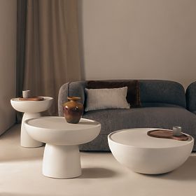 Tavolino da caffè Lagoon 60 cm, beige, opaco