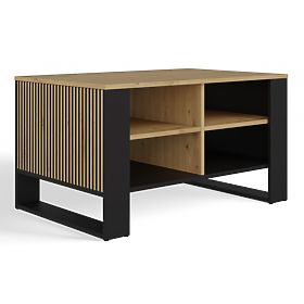 Tavolino da caffè Modern 4P SLIM ROVERE ARTIGIANO NERO