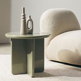 Tavolino da caffè Vivid 50 cm, oliva, lucido, lectus