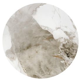 Tavolino da conferenza CECILIA_S marmo bianco / grigio / oro (2p=1ks), Halmar