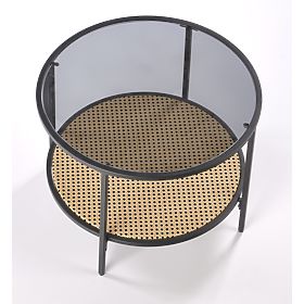 Tavolino da conferenza DAKOTA fumé / naturale (1p=1pz), Halmar