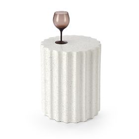 Tavolino da conferenza FARA composito - ossido di magnesio, bianco (1p=1pz), Halmar