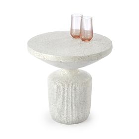 Tavolino da conferenza GIZA composito - ossido di magnesio, bianco (1p=1pz), Halmar