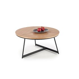 Tavolino da conferenza KARIDA rovere naturale/nero (1p=1pz), Halmar