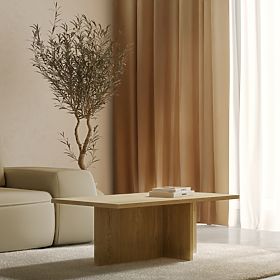 Tavolino da salotto Jose, rettangolare, Rovere Cremona Torro, lectus