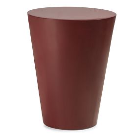 Tavolino Laterale Eclipso, 40 cm, bordeaux-marrone, lucido