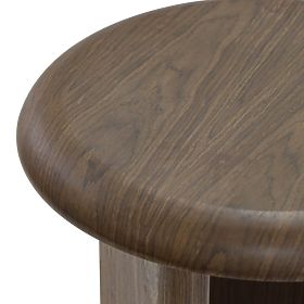 Tavolino laterale Keo 50 cm, noce scuro