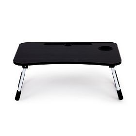 Tavolino per notebook da letto 60x40cm - Nero