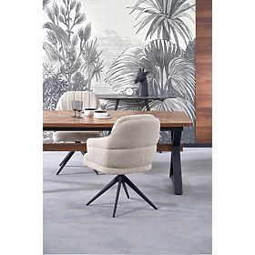 Tavolo allungabile BARON, noce / nero (2p=1ks), Halmar