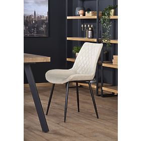 Tavolo allungabile BERLIN 140-180 cm, piano - noce, struttura - nero (2p=1ks), Halmar