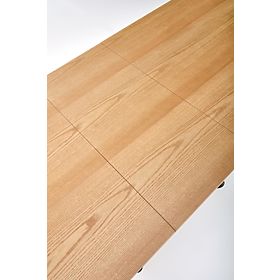 Tavolo allungabile DERRICK rovere naturale / nero (2p=1ks)