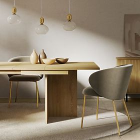 Tavolo allungabile Jose 140-200 cm, rettangolare, Rovere Cremona Torro, lectus