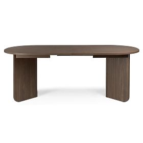 Tavolo allungabile Mou 140-200 cm, Noce Lincoln, piano ovale