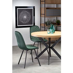 Tavolo allungabile PERONI rovere dorato - nero