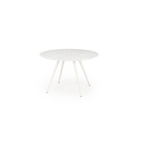 Tavolo ARAMIS, piano - terrazzo, gambe - bianco (2p=1ks), Halmar