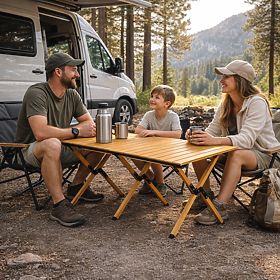 Tavolo da campeggio pieghevole 120x60 cm con borsa MultiGarden