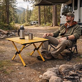 Tavolo da campeggio pieghevole 60x60 cm con borsa MultiGarden
